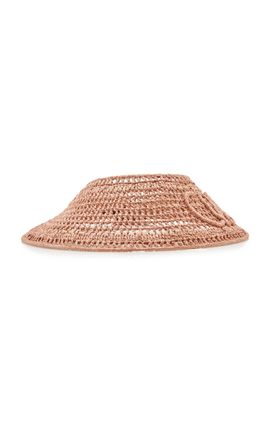 Chloé Chloé Woven Raffia Visor