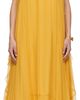 Chloé Chloé Yellow Sleeveless Silk Mousseline Maxi Dress - 1