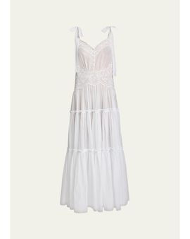 Chloé Cotton Eyelet Maxi Dress