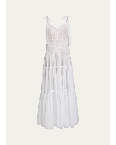 Chloé Cotton Eyelet Maxi Dress