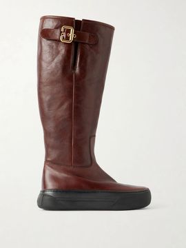 CHLOÉ Delia leather knee boots