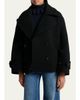 Chloe Double-Breasted Wool Peacoat - 4