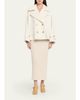 Chloe Double-Breasted Wool Peacoat - 6