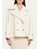 Chloe Double-Breasted Wool Peacoat - 8