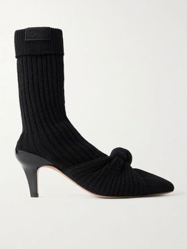 CHLOÉ Knotted knitted boots