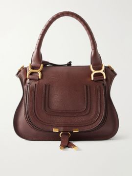 CHLOÉ Marcie medium textured-leather top-handle bag