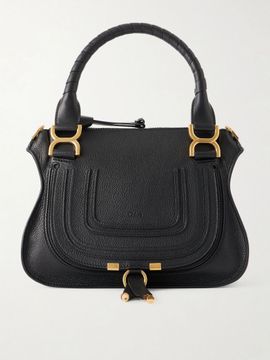 CHLOÉ Marcie textured-leather top-handle bag