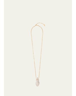 Chloé Mirror Wavy Pendant Necklace
