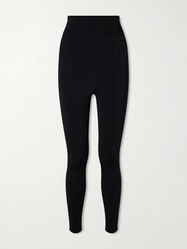CHLOÉ Paneled stretch-knit leggings