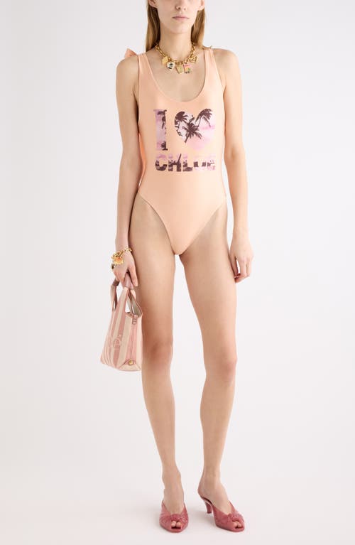 Chloé Retro I Love Chloé One-Piece Swimsuit