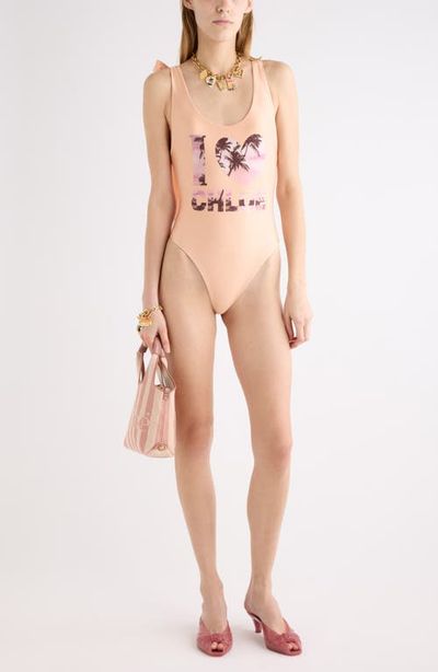 Chloé Retro I Love Chloé One-Piece Swimsuit