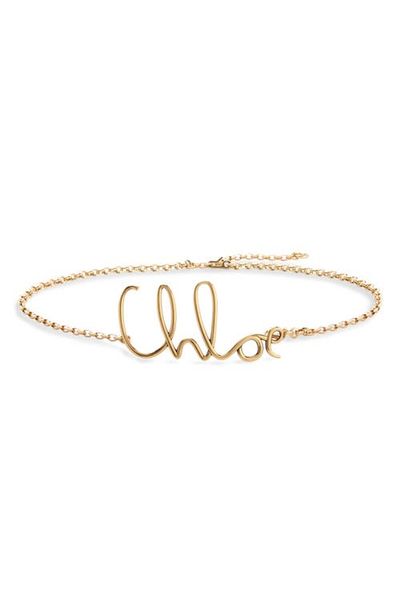Chloé Script Chloé C Chain Belt