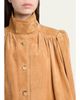 Chloe Shirred Suede Jacket - 5