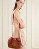 CHLOÉ Summer Banana leather-trimmed raffia shoulder bag - 2