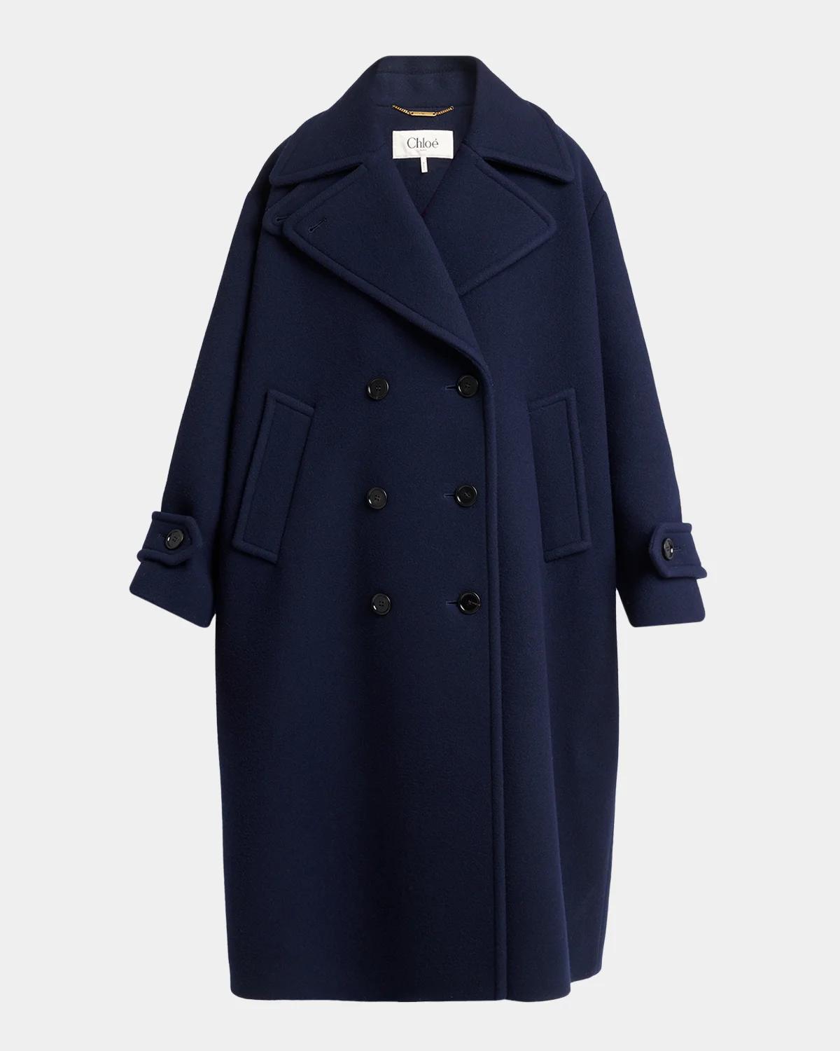 Chloé Virgin Wool-Blend Double-Breasted Coat
