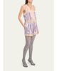 Chloe Washed Silk Satin Romper - 4