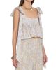 Chloé Women's À La Plage Floral Cotton Tie-Strap Top - 4