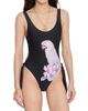 Chloé Women's À La Plage Floral Parrot Tie One-Piece Swimsuit - 3