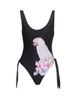 Chloé Women's À La Plage Floral Parrot Tie One-Piece Swimsuit - 7