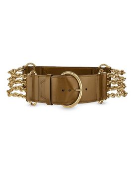 Chloé Women's Camera Chain Leather Belt