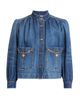 Chloé Women's Chain Denim Shirred Jacket - 1