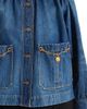 Chloé Women's Chain Denim Shirred Jacket - 7