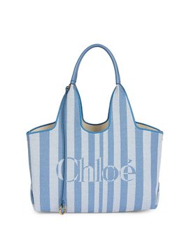 Chloé Women's Chloé Stripy Small Jacquard Tote Bag