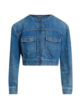 Chloé Women's Denim Crop Jacket