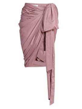 Chloé Women's Draped Wrap-Style Knee-Length Skirt