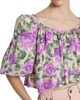 Chloé Women's Gathered Floral Silk Top - 6
