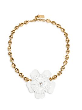 Chloé Women's Goldtone & Lacquer Flower Pendant Necklace