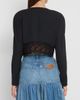 Chloé Women's Guipure Lace-Wool Cropped Sweater - 3