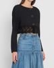Chloé Women's Guipure Lace-Wool Cropped Sweater - 4