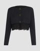 Chloé Women's Guipure Lace-Wool Cropped Sweater - 6