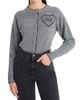 Chloé Women's Heart Logo Wool-Cashmere Cardigan - 6