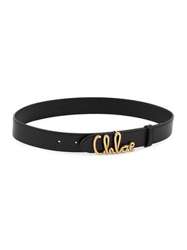 Chloé Women's Iconic Logo Leather Belt