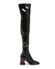 Chloé Women's Janis 80MM Patent Leather Over-The-Knee Boots - 5