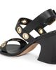Chloé Women's Janis Grommet Leather Slingback Sandals - 6