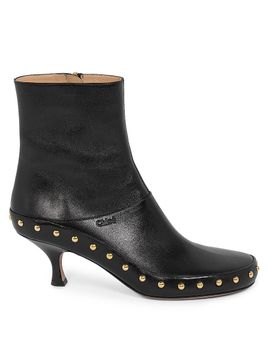 Chloé Women's Junie Studded Leather Ankle Boots