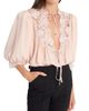 Chloé Women's Lace-Detailed Tie Blouse - 6
