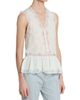Chloé Women's Lace-Trim Sleevless Silk Top - 4