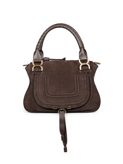 Chloé Women's Marcie Small Suede Top Handle Bag