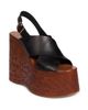Chloé Women's Maxime 140MM Leather Wedge Sandals - 2