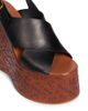 Chloé Women's Maxime 140MM Leather Wedge Sandals - 6