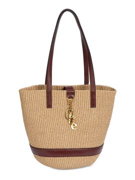Chloé Women's Medium Charms Fair-Trade Braided Paper Basket Bag