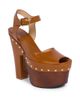 Chloé Women's Meret Leather Block-Heel Clogs - 2