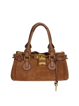 Chloé Women's Paddington Suede Padlock Handbag