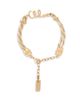 Chloé Women's Plage Goldtone Woven Logo Bracelet - 2