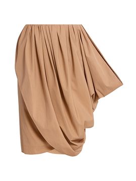 Chloé Women's Pleated Cotton A-Line Miniskirt
