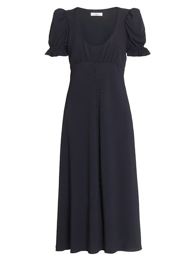 Chloé Women's Scoopneck Button-Front Midi-Dress